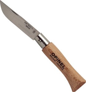 Opinel İnox Kayın Saplı 4 No Çakı (121040)