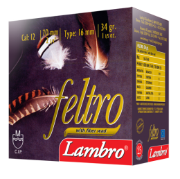 Lambro Feltro 12/34 gr.Av Fişeği(Keçe Tapa)