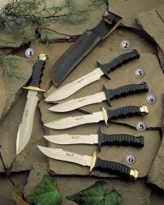 Muela 85-160 Tactical Pirinç Başlıklı Bıçak