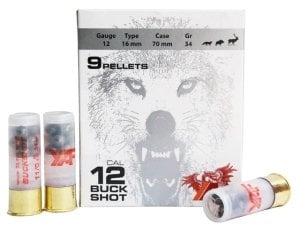 Yaf 12/34 gr.Şevrotin (Dokuzlu) 9 Pellet Av Fişeği