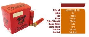 Cheddite 32/15 gr Av Fişeği