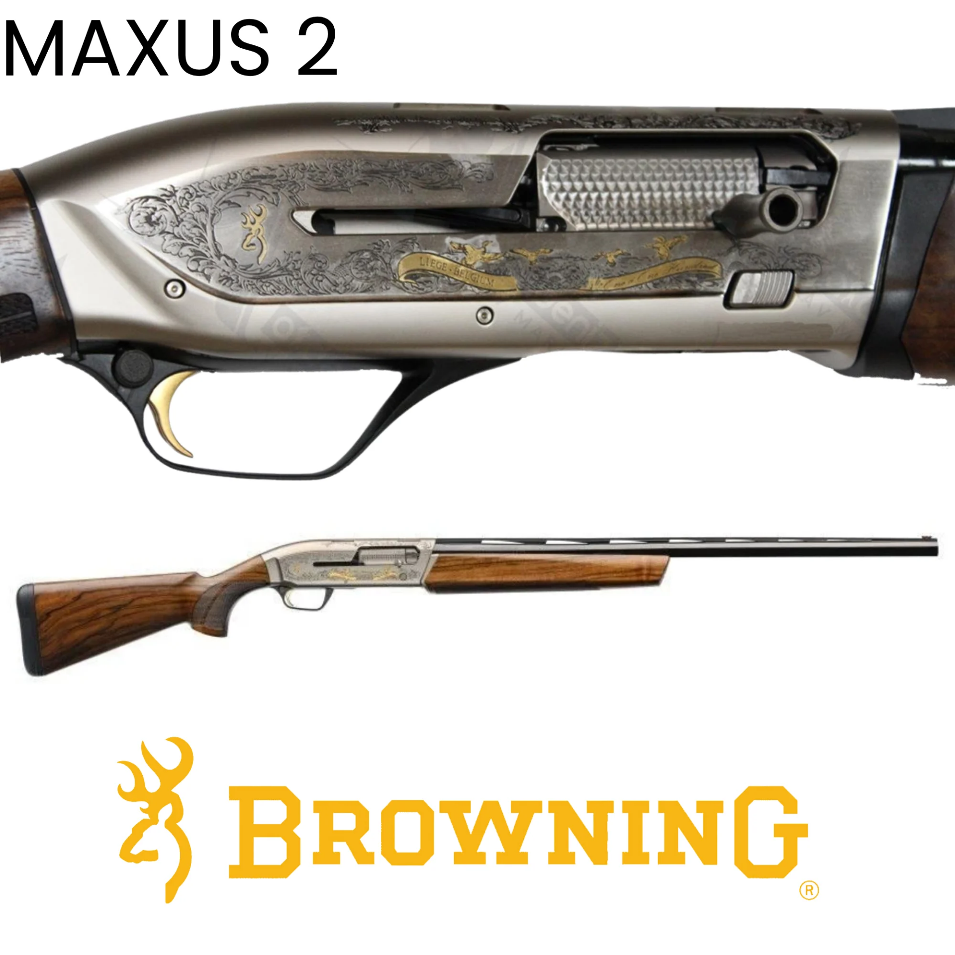 Browning Maxus 2 Limited Edition Gold GR.3 Yarı Otomatik Av Tüfeği