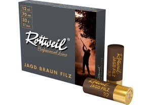 Rottweil 12/34 Gr. Jagd Braun Filz(Keçe Tapa) Av Fişeği