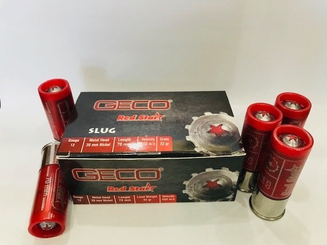 Geco Red Star Slug Tek Kurşun