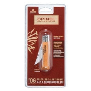 Opinek İnox Kayın Saplı 6 No Çakı  Ambalaj (000404)