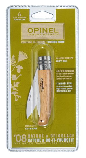Opinel İnox Kayın Saplı 8 No Çakı Ambalaj (001216)