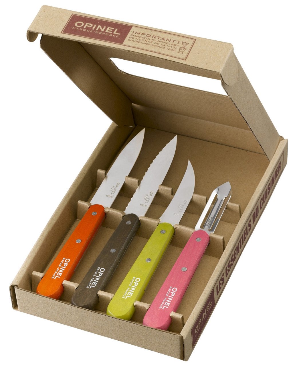 Opinel 4 Lü Renkli Bıçak Seti (001452)