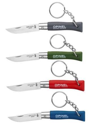 Opinel İnox Renkli Anahtarlıklı  4 No Çakı (12'Lİ)