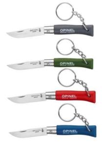 Opinel İnox Renkli Anahtarlıklı  4 No Çakı (12'Lİ)